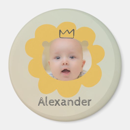 Niedliches Lion Baby Picture Magnet (Vorne)