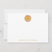 Niedliches Lion Personalisiert Baby and Kids Anima Mitteilungskarte (Vorderseite)