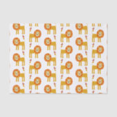 Niedliches Lion Tissue Paper Seidenpapier (Vorderseite)
