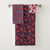Niedliches Lippenmuster gemischt Badhandtuch Set (Insitu)
