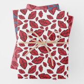 Niedliches Lippenmuster Geschenkpapier Set (Beispiel)