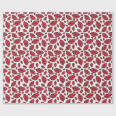 Niedliches Lippenmuster Weiß Geschenkpapier (Flach)