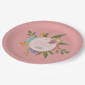 Niedliches Little Fairy Wonderland Magisches Wald Pappteller (Schrägansicht)