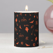 Niedliches Little Ghost Black und Orange Halloween
