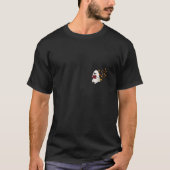 Niedliches Little Ghost Reading Book Under Herbstl T-Shirt (Vorderseite)