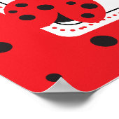 Niedliches Little Ladybug Kindergeburtstag Party Poster (Ecke)