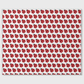 Niedliches Little Ladybug Wrapping Paper Geschenkpapier (Flach)