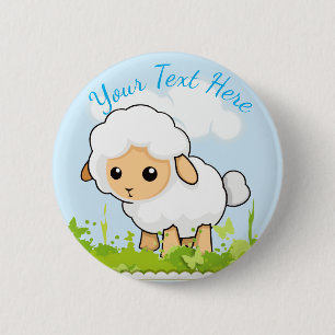 Niedliches Little Lamm Button