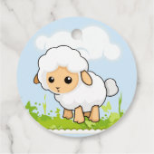 Niedliches Little Lamm Geschenkanhänger (Rückseite)