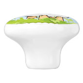 Niedliches Little Lamm Keramikknauf (Seitenansicht)