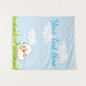 Niedliches Little Lamm Wandteppich (Vorderseite (Horizontal))