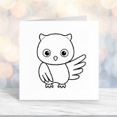 Niedliches Little Owl Permastempel