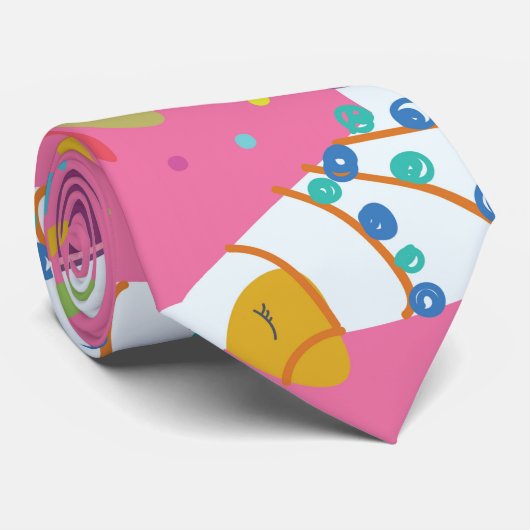 Niedliches Llama-Muster Krawatte (Gerollt)