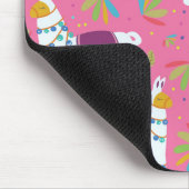 Niedliches Llama-Muster Mousepad (Ecke)