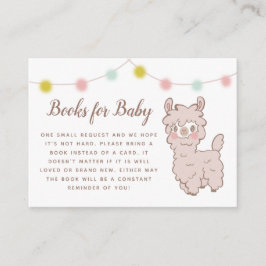 Niedliches Llama Theme Kinderdusche Buchungsanfrag Begleitkarte