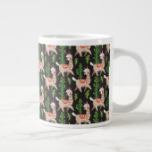 Niedliches Llamasmuster Jumbo-Tasse (Rechts)