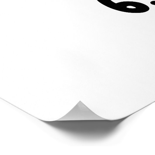 Niedliches Loch in einem Becherpuffer Poster (Ecke)