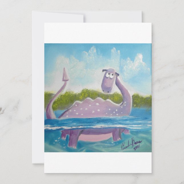 Niedliches Loch-ness-Monster (Vorderseite)