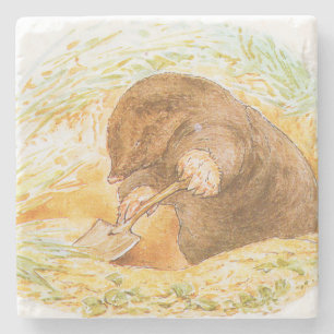 Niedliches Loch (Tierart für Kinder) (Beatrix Pott Steinuntersetzer