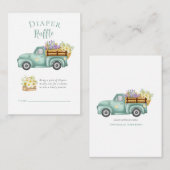 Niedliches, lokal gezüchtetes Windelrad Begleitkarte (Vorne/Hinten)