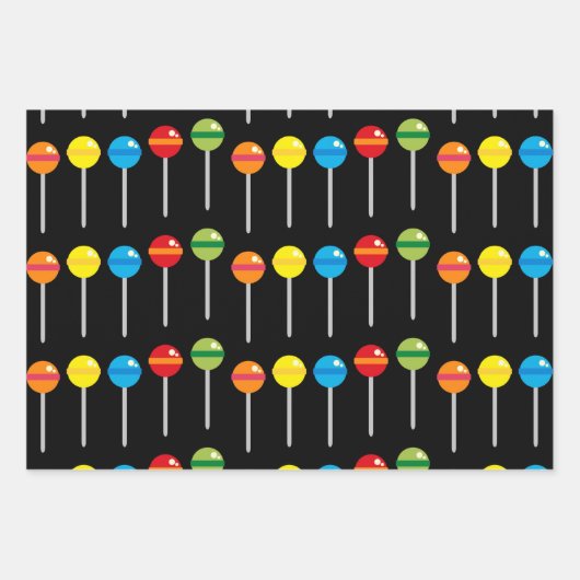 niedliches Lollipopmuster  Geschenkpapier Set (Vorderseite 3)