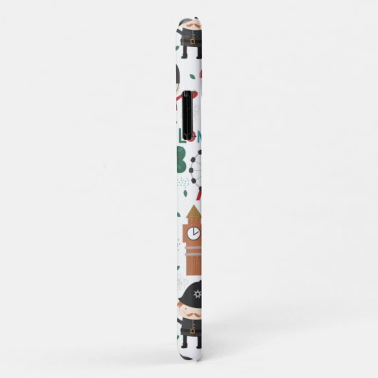 Niedliches Londoner Thema Doppeldecker-Bus Case-Mate iPhone Hülle (Hinten/Rechts)