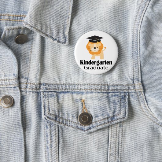 Niedliches Löwe-Kindergarten-Abschluss-Geschenk Button (Beispiel)