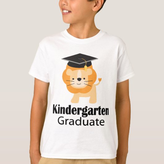 Niedliches Löwe-Kindergarten-Abschluss-Geschenk T-Shirt (Vorderseite)