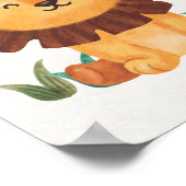 Niedliches Löwe Kinderzimmer Poster Kinder Zimmerd (Ecke)