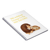 Niedliches "Löwen und Cut"Best Vater Ever"Notebook Notizblock (Rechte Seite)