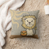 Niedliches Löwenkissen für Jungen oder Mädchen Kissen (Decke)