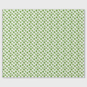 Niedliches Lucky Clover Pattern Geschenkpapier (Flach)