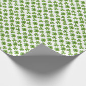 Niedliches Lucky Clover Pattern Geschenkpapier (Ecke)