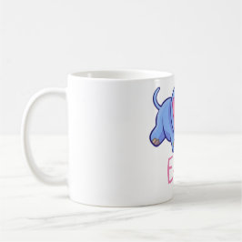 Niedliches lustiges Elefant-Blumen-Dschungel-Tier Kaffeetasse