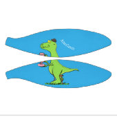 Niedliches, lustiges Grün zum Rex-Dinosaurier-Cart Mini Basketball (Panele)