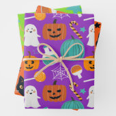 Niedliches lustiges Halloween-Muster für Kinder Geschenkpapier Set (Beispiel)
