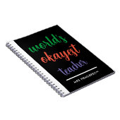 Niedliches lustiges Lehrerbewertungs-Notizbuch Notizblock (Rechte Seite)