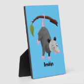 Niedliches lustiges Opossum aus Cartoon Fotoplatte (Seite)
