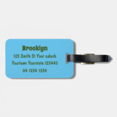 Niedliches lustiges Opossum aus Cartoon Gepäckanhänger (Rückseite horizontal)