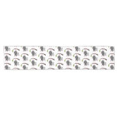 Niedliches lustiges Opossum aus Cartoon Kurzer Tischläufer (Horizontal)