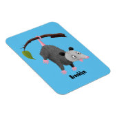 Niedliches lustiges Opossum aus Cartoon Magnet (Rechte Seite)
