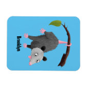Niedliches lustiges Opossum aus Cartoon Magnet (Horizontal)