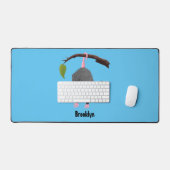 Niedliches lustiges Opossum aus Cartoon Schreibtischunterlage (Tastatur & Maus)