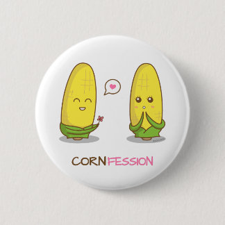Niedliches lustiges Punny Mais-Liebe-Geständnis Button