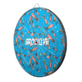 Niedliches, lustiges Rosa-Tintenfisch-Cartoon-Must Dartscheibe (Vorderseite rechts)