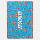 Niedliches, lustiges Rosa-Tintenfisch-Cartoon-Must Decke (Vorderseite Vertikal)