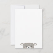 Niedliches, lustiges Schaftier. Kindergeburtstag Dankeskarte (Rückseite)