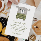 Niedliches, lustiges Schaftier. Kindergeburtstag Dankeskarte