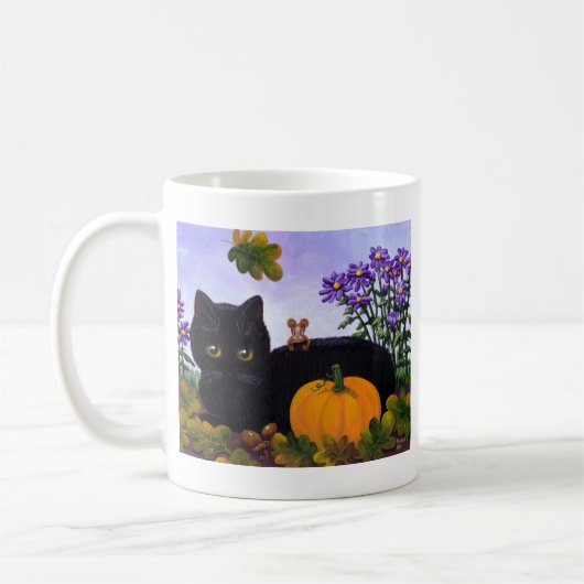 Niedliches lustiges schwarze kaffeetasse (Links)