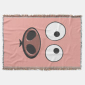 Niedliches lustiges Schwein Decke (Vorderseite)